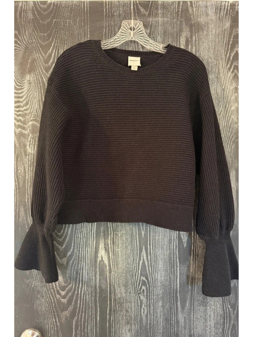 Maeve by Anthropologie black ribbed sweater - S